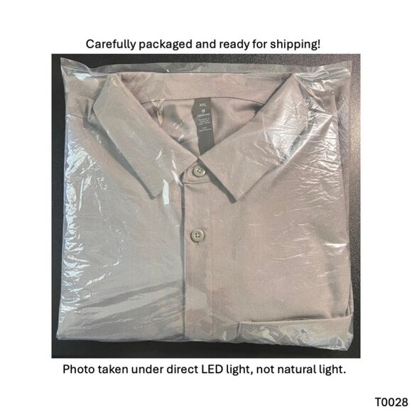 Lululemon Commission Long Sleeve Button Up Shirt Mens XXL Asphalt Grey - Picture 13 of 13